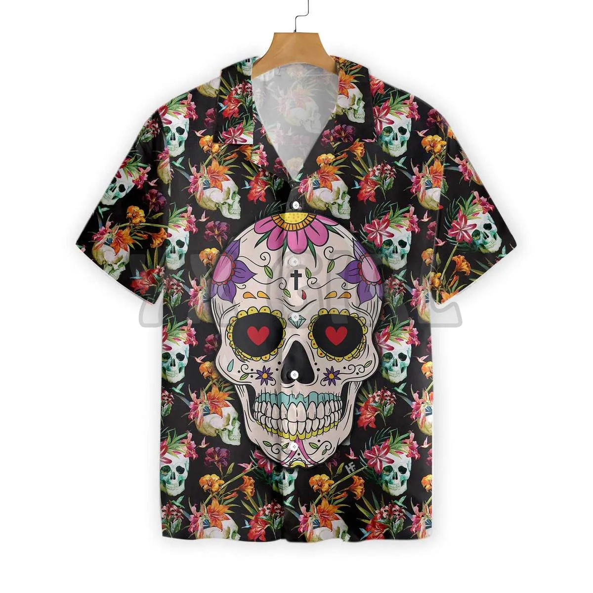 Viking Skull 3D All Over Printed Hawaiian Shirt Men's For Women's Harajuku Casual Shirt Unisex