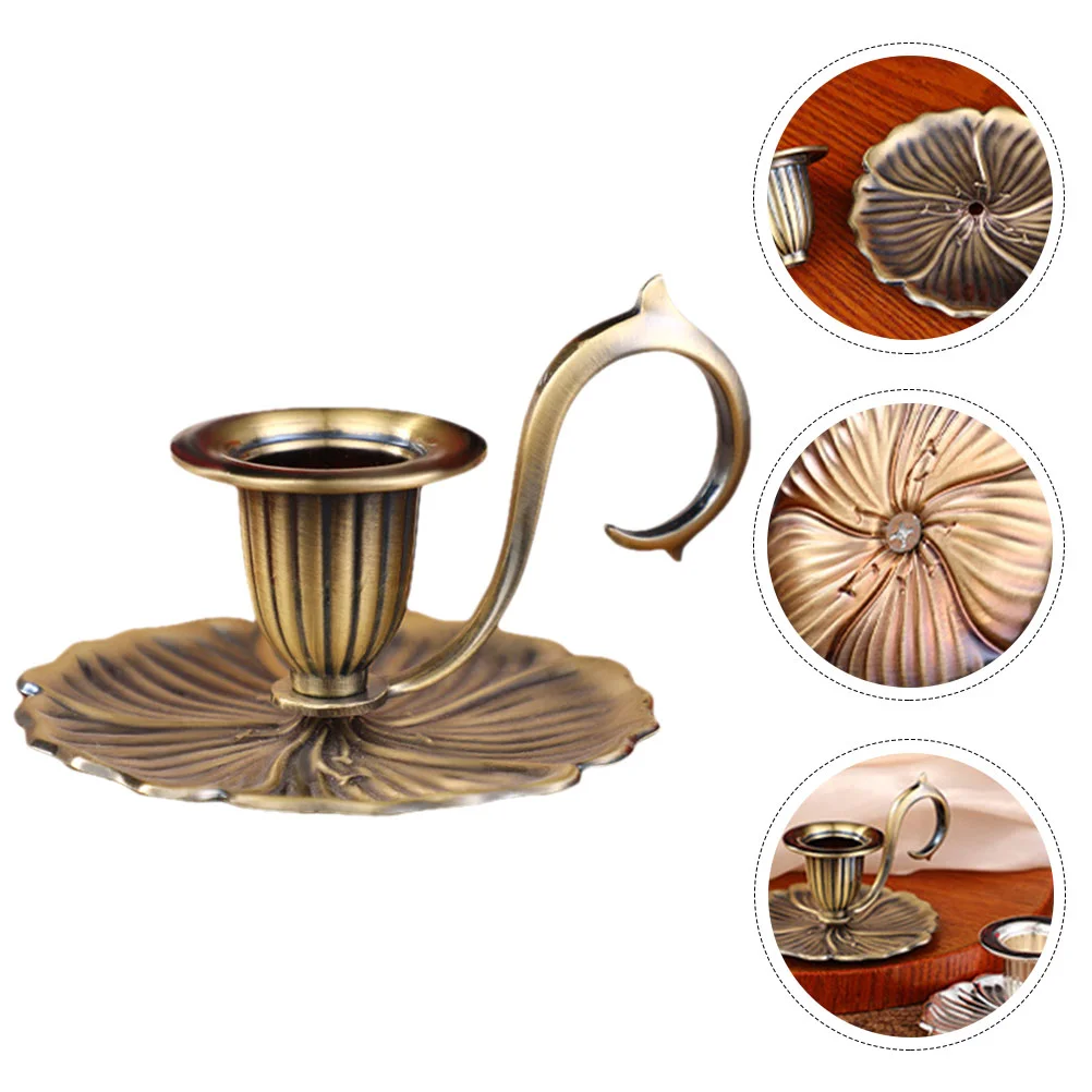 

Candlestick Hand Creative Holder Tapered Candlesticks Decor Table Metal Small Stand