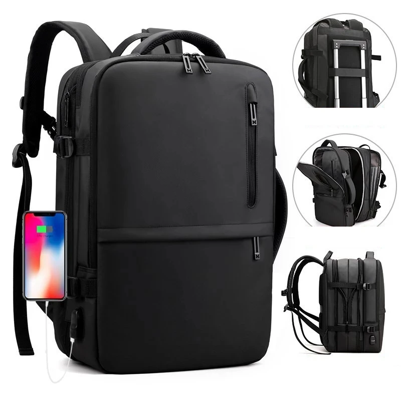 Man Business Laptop Backpack Multifunctional Waterproof Schoolbag Large-capacity Notebook Backbag USB Charging Mochila Rucksack