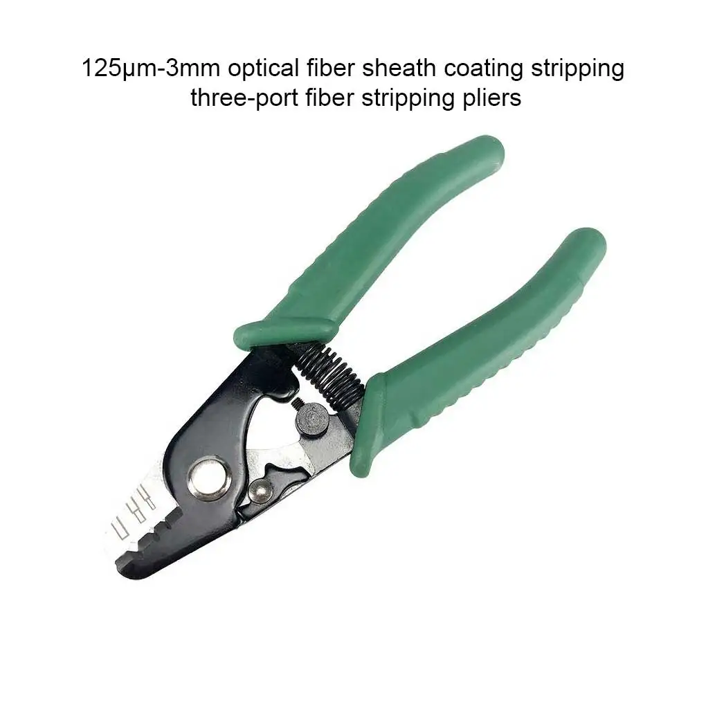 

Fiber Stripper Tri-Hole Stripping Pliers Pocket Handheld Tool Equipment