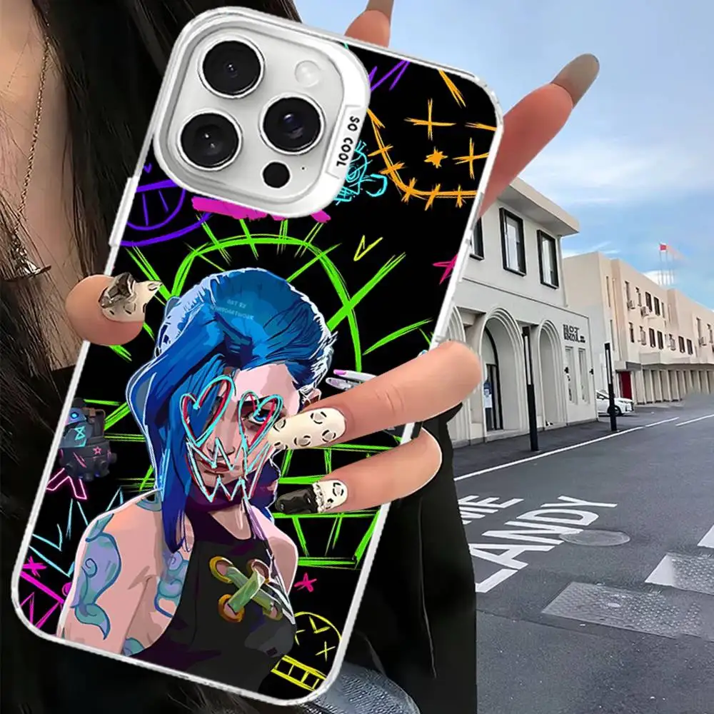 Фото Горячая крутая игра JinX для iPhone 17, 16, 15, 14, 13, 12, 11 Pro Max Plus, матовый цвет, задняя крышка для телефона №3