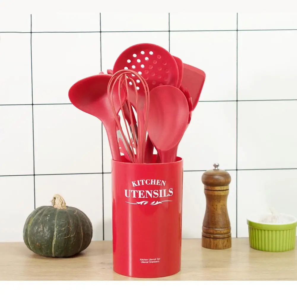 

Silicone Cooking Tools Kitchen Utensils Heat-resistant Nonstick Spatula/Shovel/Soup Spoon