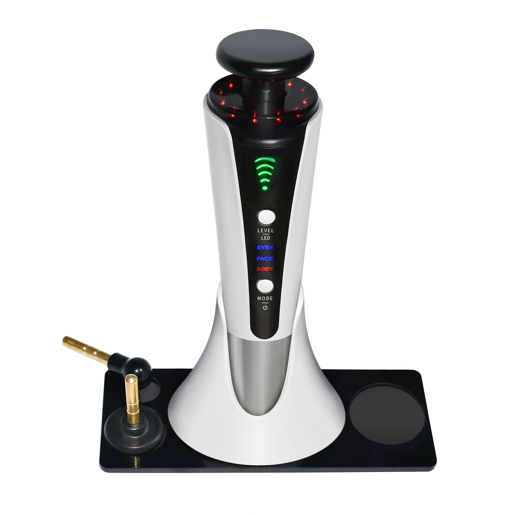 

3 In 1 Face Lifting Hifu Rf Micro Current Focused Radio Frequency Face Eyes Body Massaager Chin V-line Up Facial Lifting Device