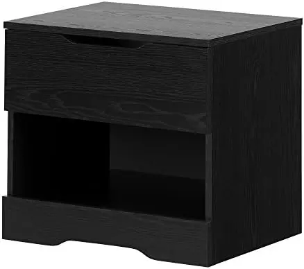 

1-Drawer Nightstand, Weathered Oak, 22.25 in x 17 in x 19.75 in Table top End table for bedroom Mesas Small coffee table Small e