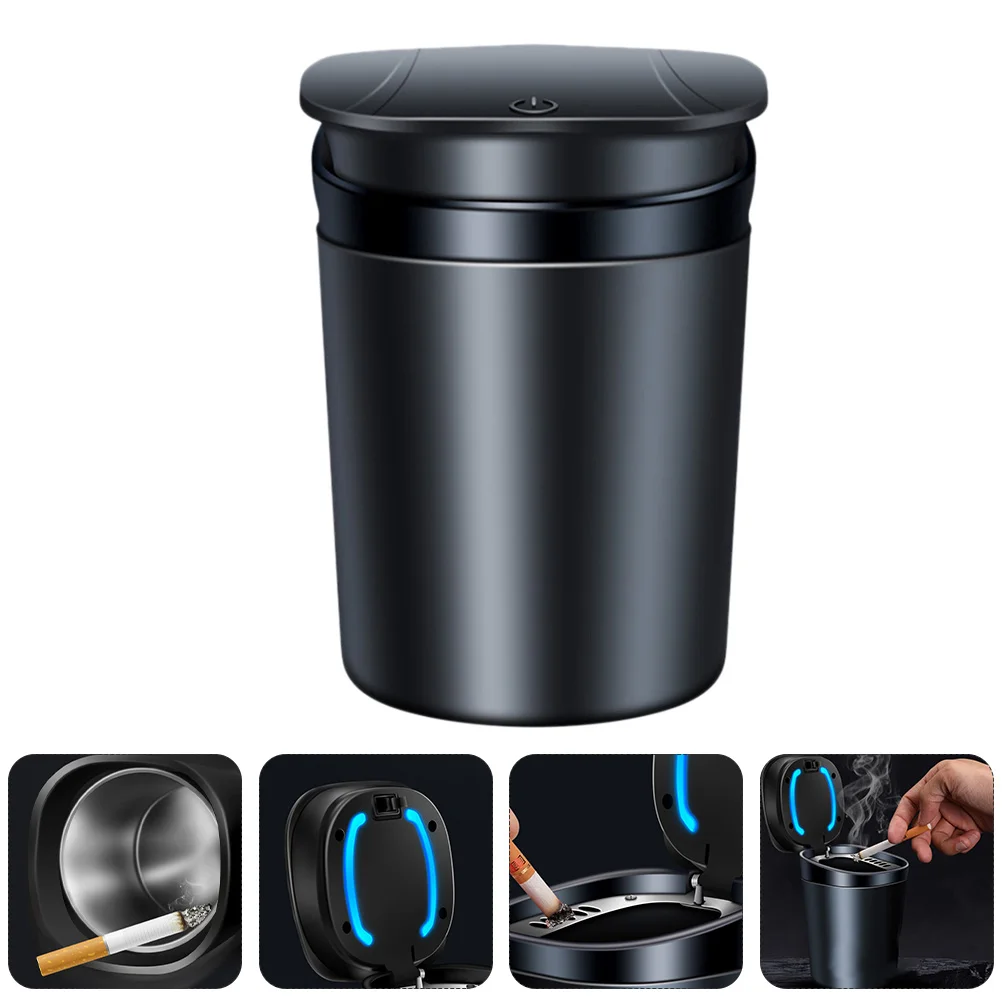 

Ashtray Auto Trash Car Portable Can Vehicle Cigar Ash Holder Bin Led Box Travel Car accessories