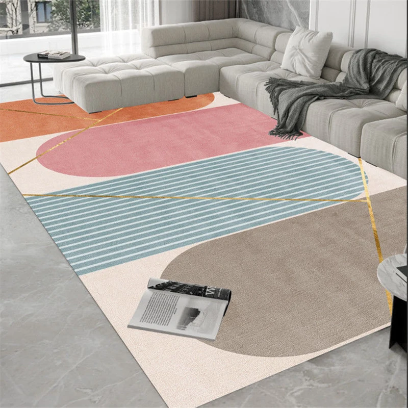 

Nordic luxury Carpet living room Nonslip washable floor mats Decoration home bedroom bedside carpet Lounge Rug Large area carpet