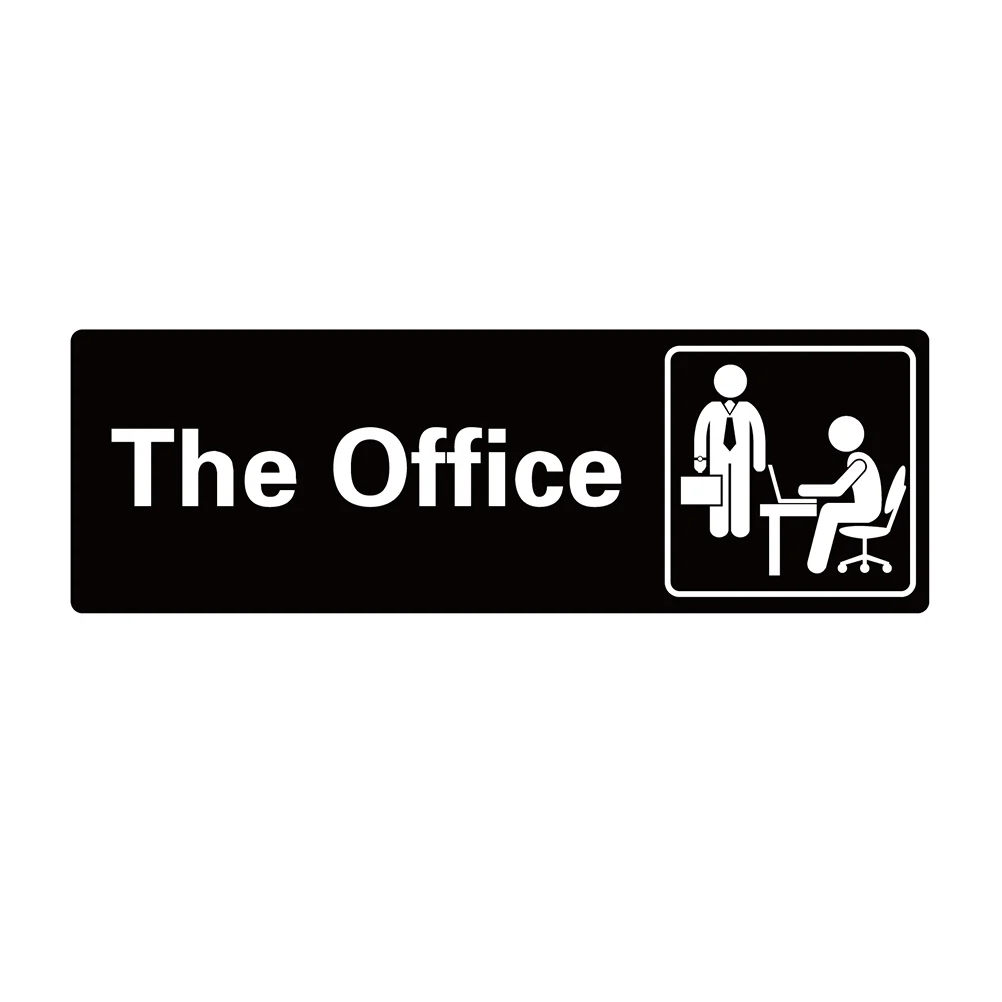 

Public Room Door Sign Informative Office Metal Decor Panel Acrylic Sticker Logo Stickers Business