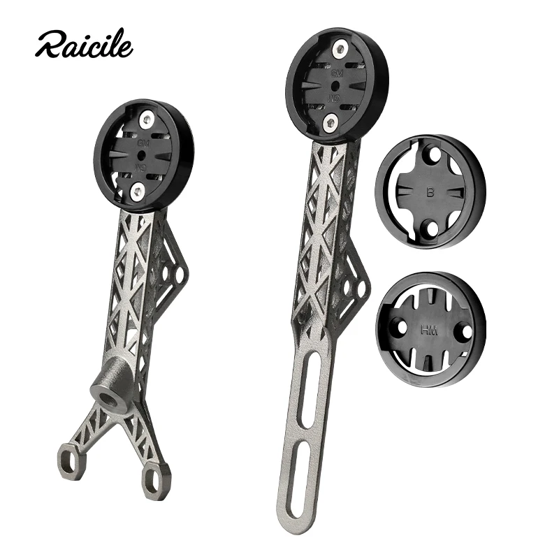 Фото Велосипедный аксессуар Raicile Road Bike Big Stone второго поколения: 3D-печатный кронштейн для секундомера из титанового сплава TC4 с интегрированной рукояткой. №1