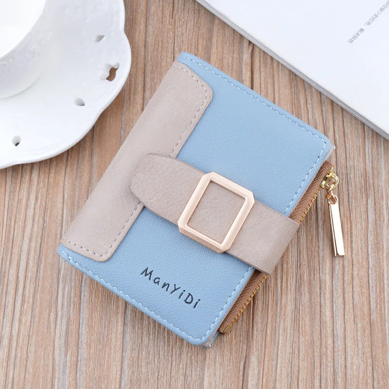 

Women's Wallet Fashion Card Holder Zipper Coin Purse PU Leather Credit Card Case 2023 Money Bag Carteras Para Mujer Monederos