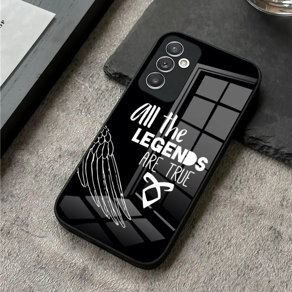 Чехол для телефона Shadowhunters S24 Ultra Samsung S23 Fe S25 S22 S20 S21 Plus Galaxy A54 A34 A24 A53 A16 Стеклянная