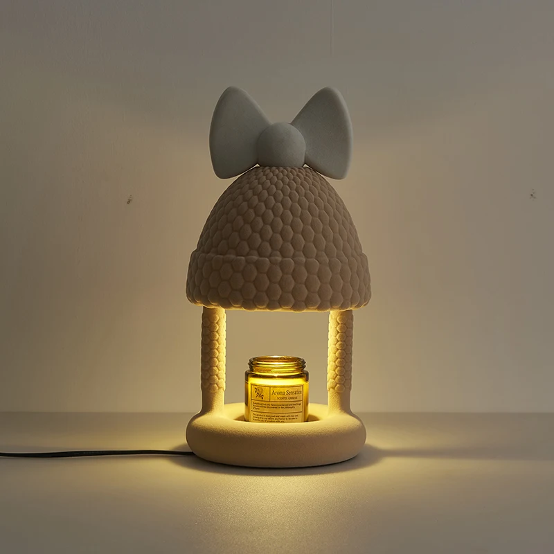 

Decorative aromatherapy lamp melting wax lamp home plug-in bed Nordic bedroom atmosphere lamps can be timed small candle lamp
