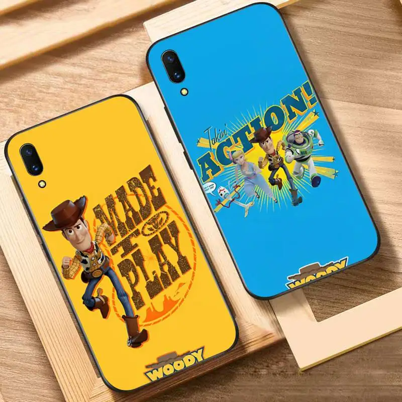 

Disney Woody Toy story Phone Case For Oppo Reno Realme C3 6Pro Cover For vivo Y91C Y17 Y19 Funda Capa