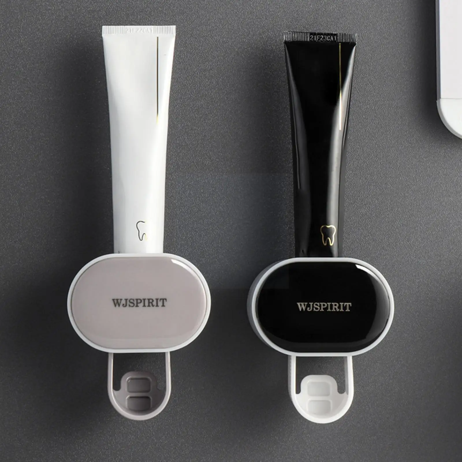 

2022 Toothpaste Dispenser Wall-mounted Automatic Toothpaste Squeezer Toothpaste Holder For Hole-free Wall Hanging T8v5
