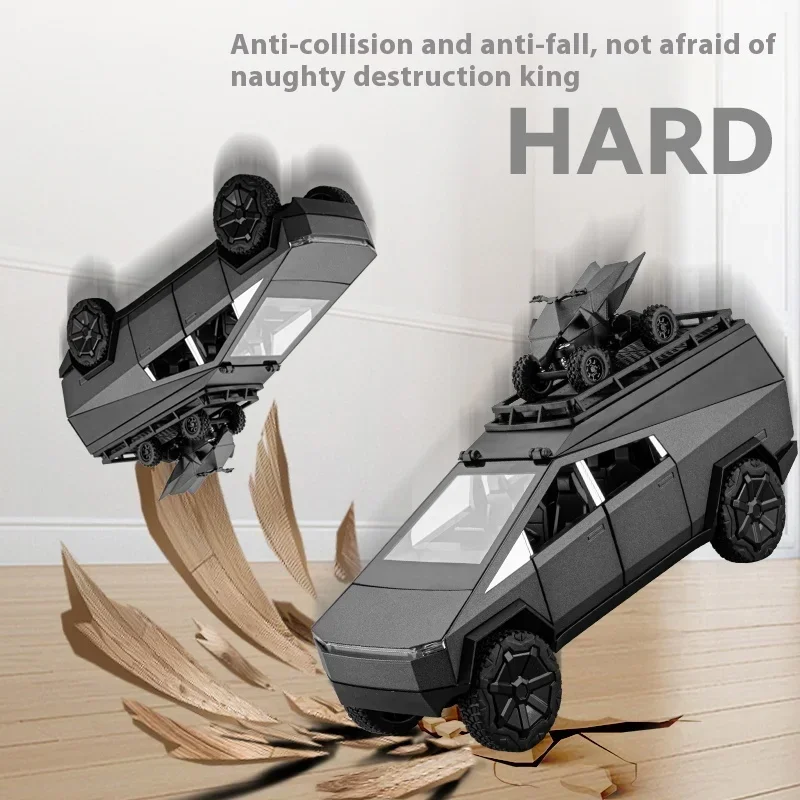 1:24 Кибертрек пикап для кемпинга с мотоциклом внедорожником легкосплавный