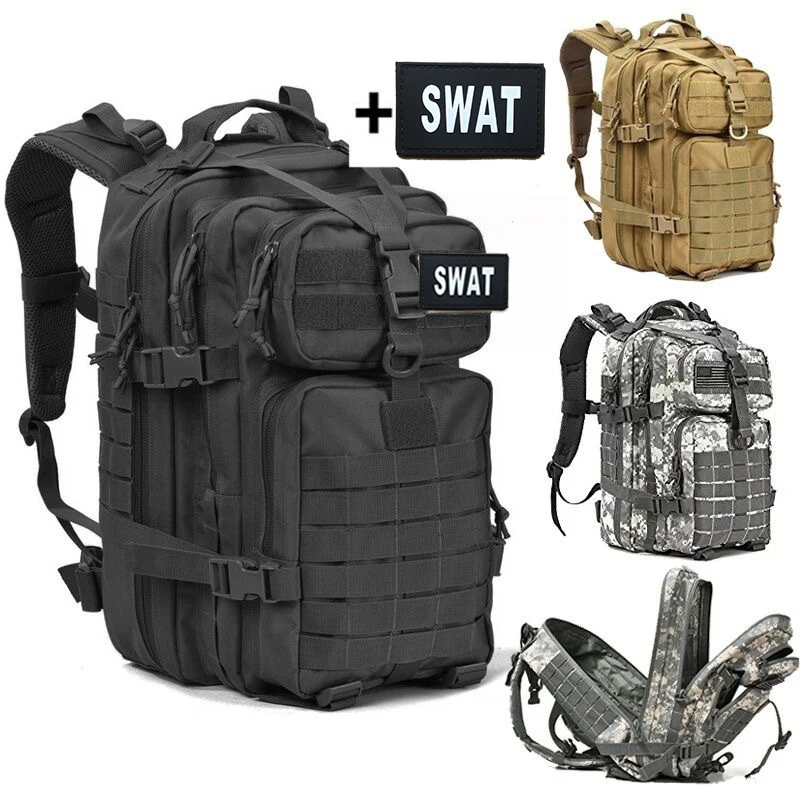 

40L Military Tactical Assault Pack Backpack Army 3D Waterproof Bug Out Bag Small Rucksack for Outdoor Hiking Camping Hunting