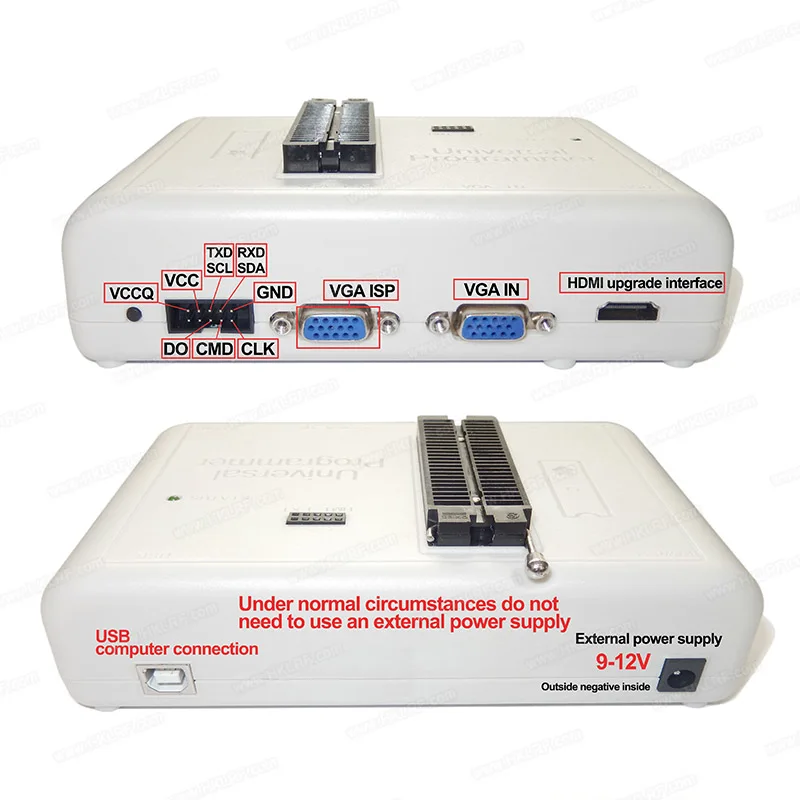 Фото Универсальный программатор RT809H EMMC-Nand FLASH USB-программатор с 50 адаптерами №3