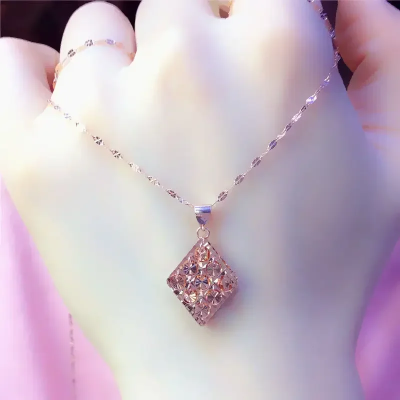 Модная блестящая Подвеска для женщин изысканная цепочка до ключиц свадебные