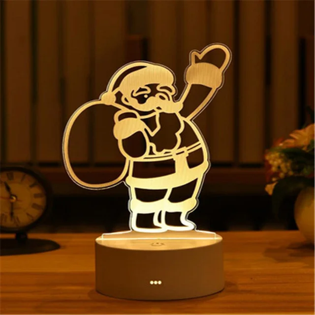 Children's night light 3D toy Christmas goods lighting projector printing bedroom decoration | Дом и сад