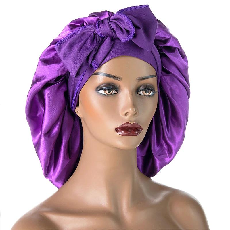 

Женский атласный тюрбан с петлей, плиссированная головная повязка, шапка, 2023, Новая африканская шапочка, головной платок, женская шапка