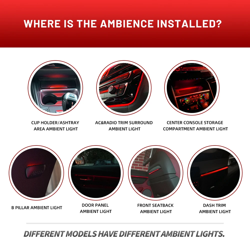 Подходит для BMW 2Series F45 Active Tourer F46 Gran Gen1 2014-2021 гг. светодиодная отделка приборной