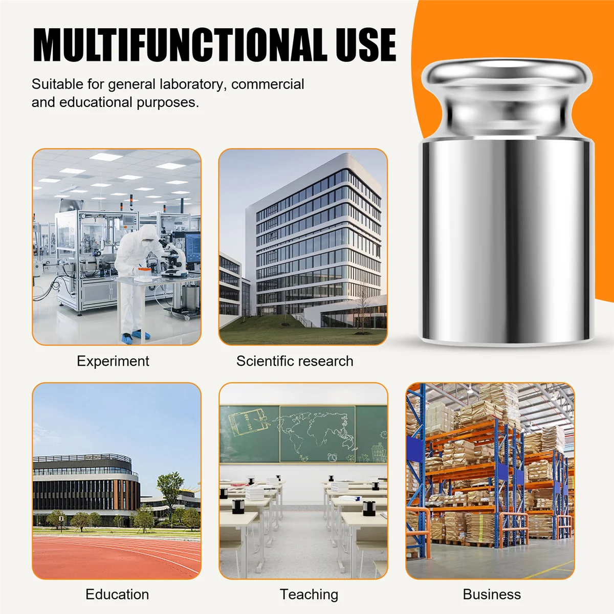 Калибровочный вес для цифровых весов AWS углеродистой стали хромированной