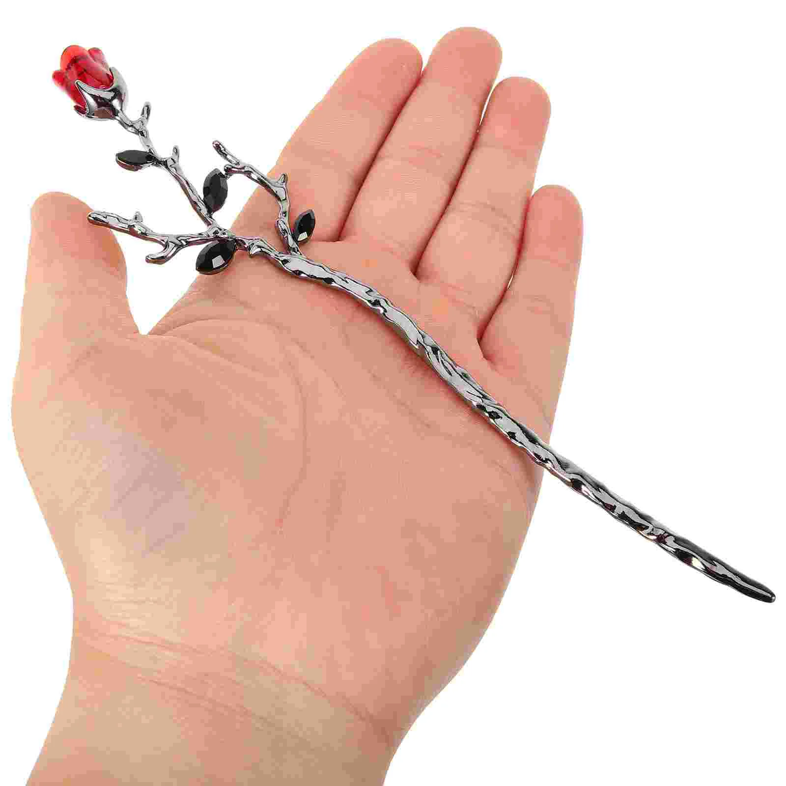 2 шт. ветка розы шпилька для волос шиньон свадебные аксессуары цветочная булочка