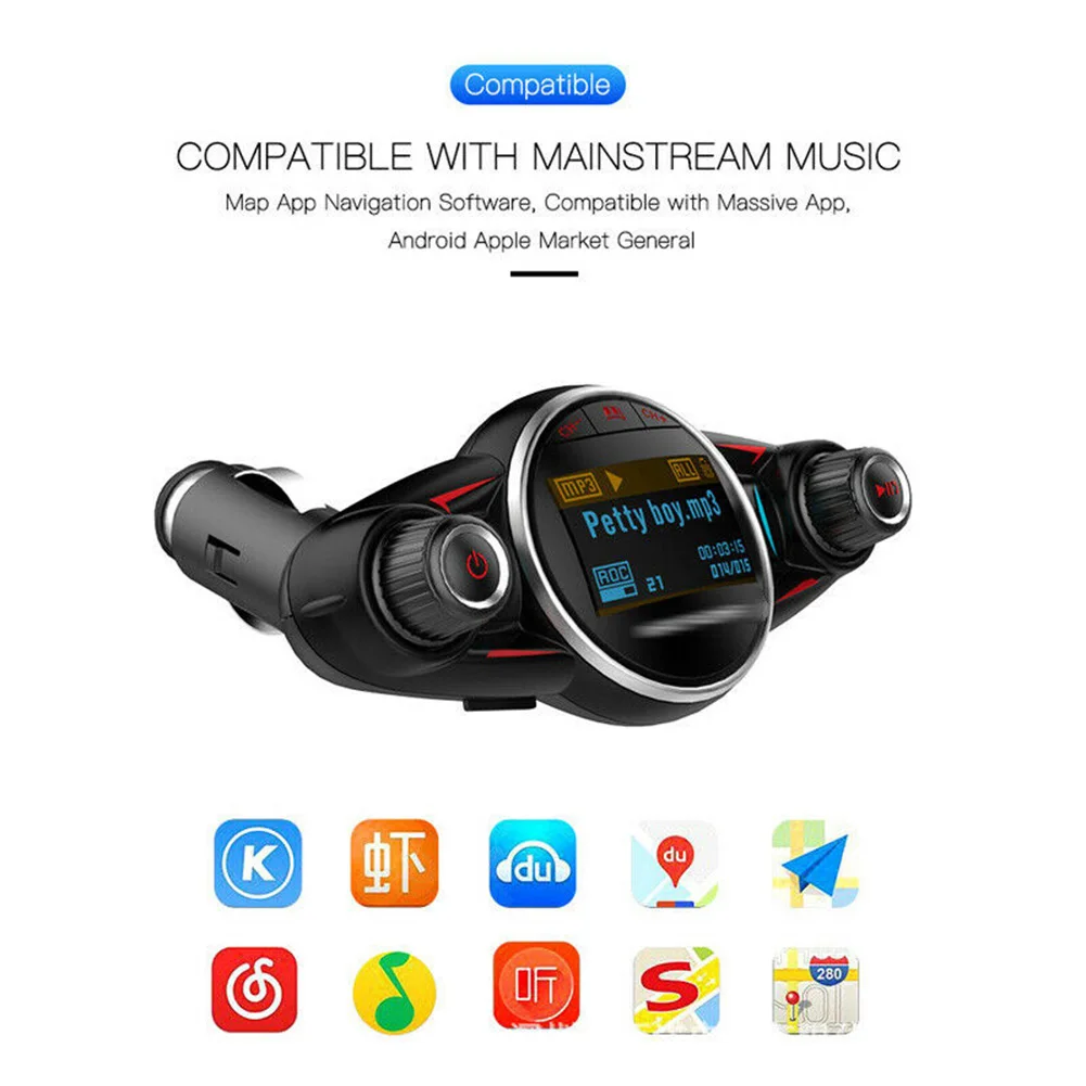 

Transmitter MP3 Player Accessories Adapter BT-08 DC 12V-24V Hands Free