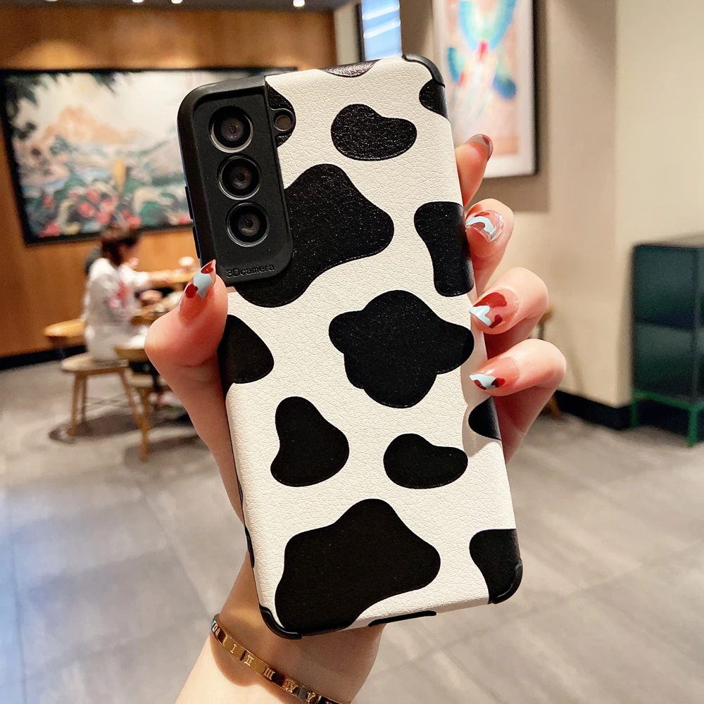 Кожаный текстурный противоударный чехол для Samsung S8 S9 S10 S20 Plus S21 S30 Ultra Note 9 A32 A50 A21S A12
