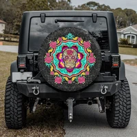 spare tire cover for rv sugar skull floral spare tire cover with or without backup camera hole spare tire cover for jeep bron