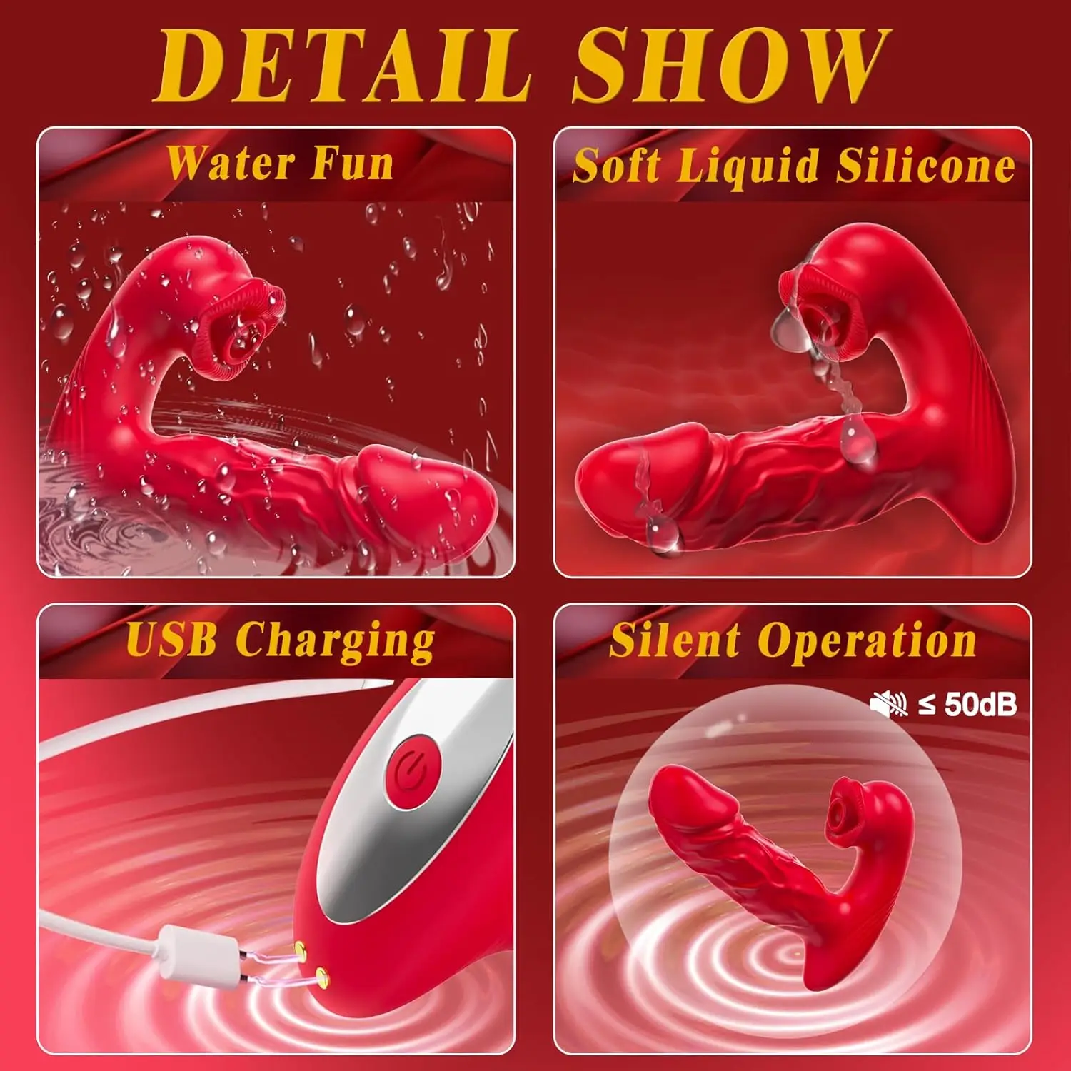 Мощный вибратор для сосания женская присоска стимулятор клитора фаллоимитатор