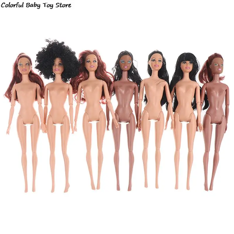 Toy African doll American Doll Accessories Body Joints Can Change Head Foot Move African Black Girl Gift Pretend Toy Baby