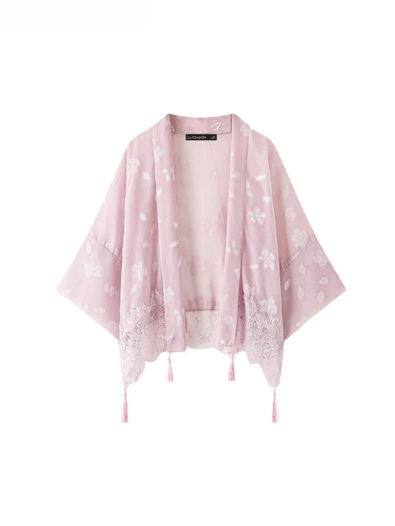 La Chapelle новая китайская шаль с кисточками женский летний новый кружевной кардиган
