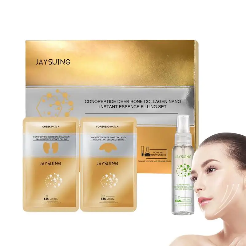 

Skin Tightening Essence Conopeptide Deer Bone Face Firming Essence Filling Patch Set Wrinkles Essence Filling Patch Firm Skin