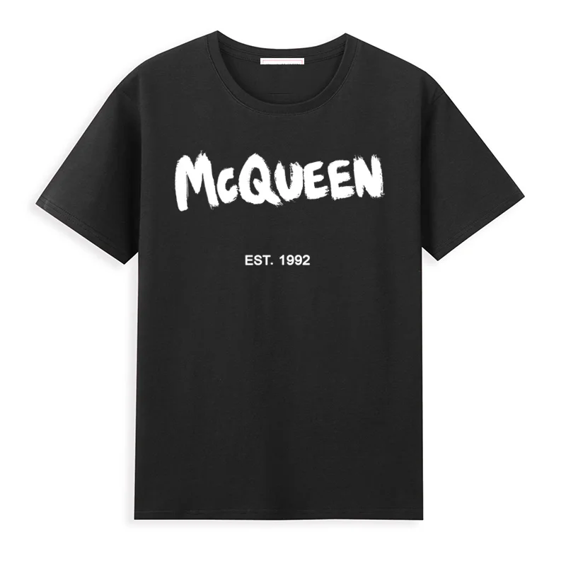 

Мужская/женская летняя футболка в европейском и американском стиле с принтом букв, дышащая футболка с короткими рукавами для бега, футболка унисекс