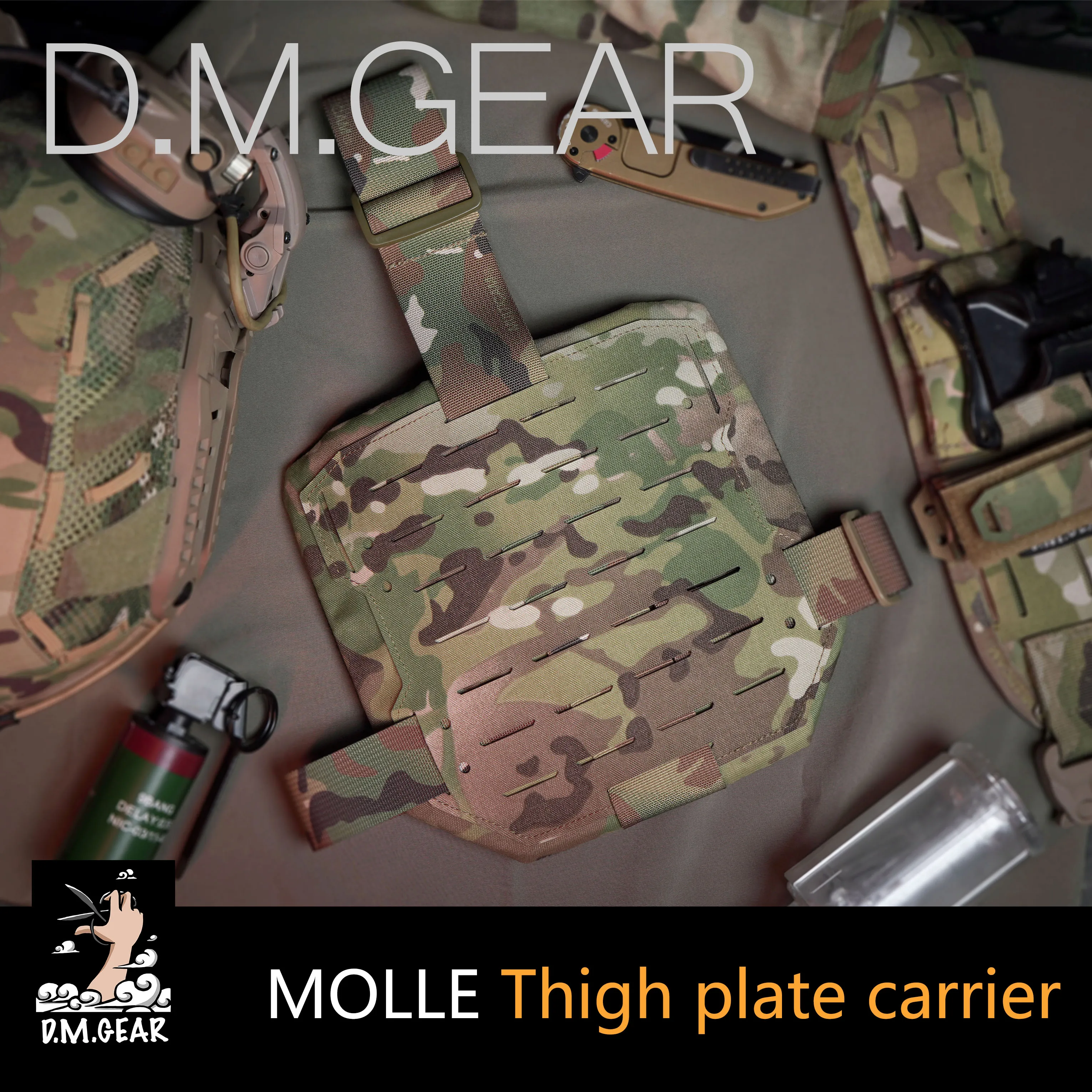 

DMGear Molle Tactical Drop Leg Gun Holster Platform Military Magazine Pouch Thigh Protector Airsoft Plate Carrier Accessories
