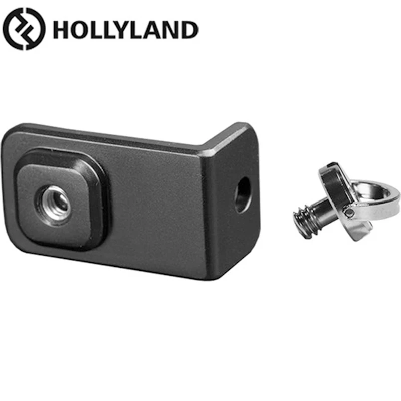 

Hollyland L-Shaped Bracket for Mars 300/400/400S 1/4"-20 thread is included to attach the bracket to transmitter or receiver