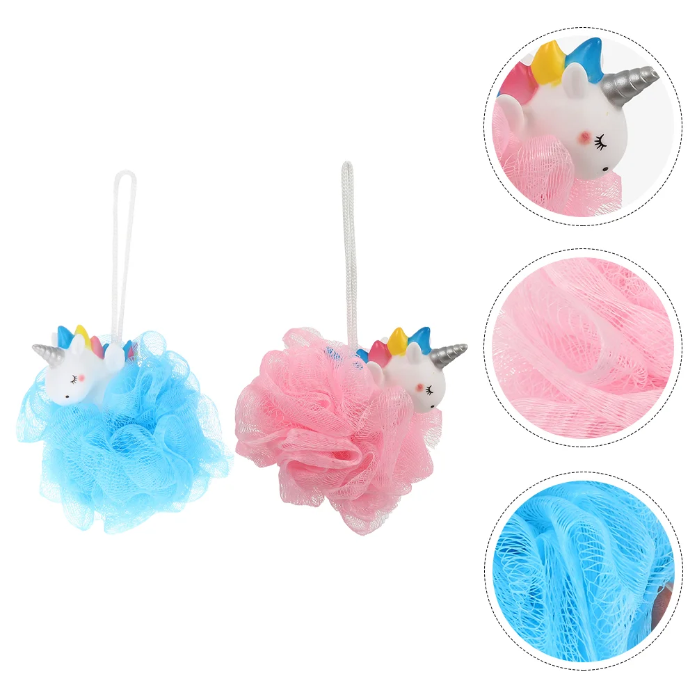 

Shower Bath Balls Sponge Loofahsbody Mesh Pouf Animal Exfoliating Scrubber Sponges Net Bubble Kids Toys Stoolpuff Scrub Bathroom