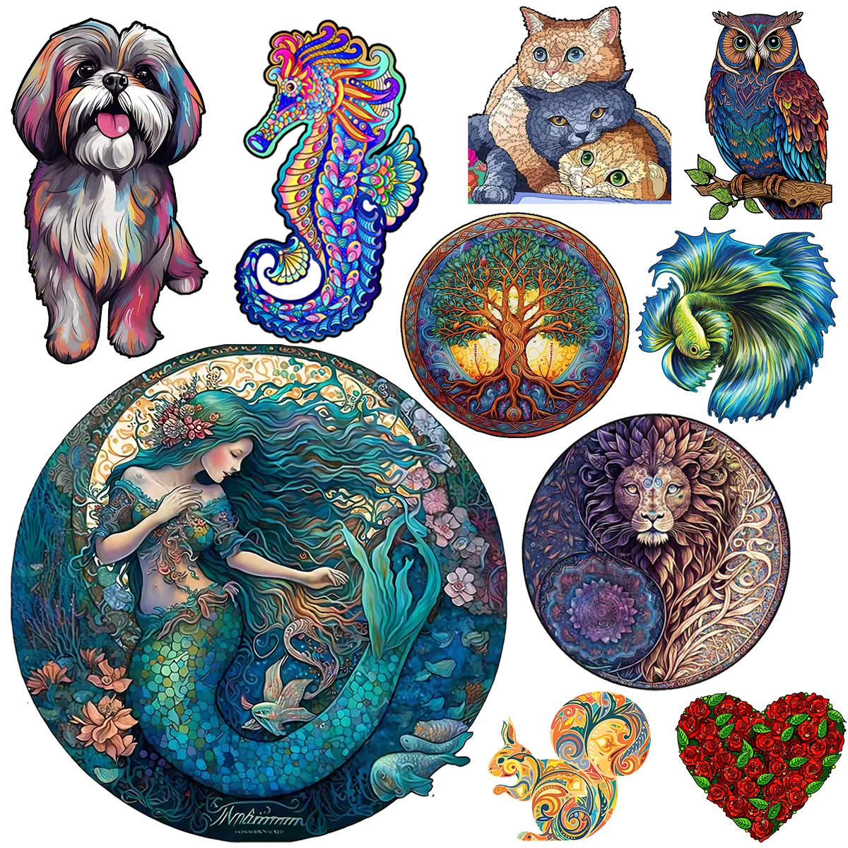 Colorful Dog Puzzle