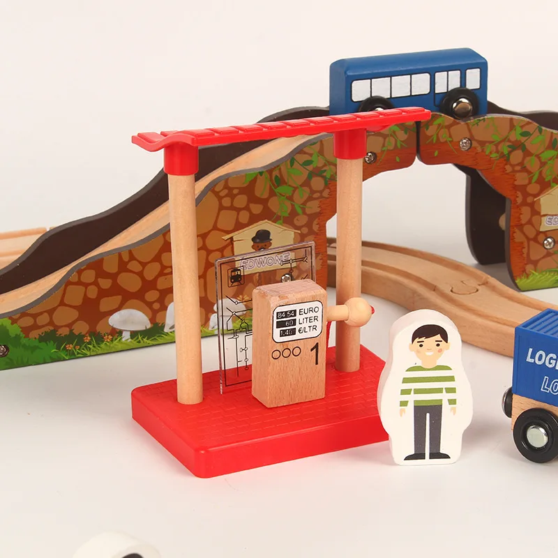 68 шт. детский строительный блок совместимый с деревянной дорожкой