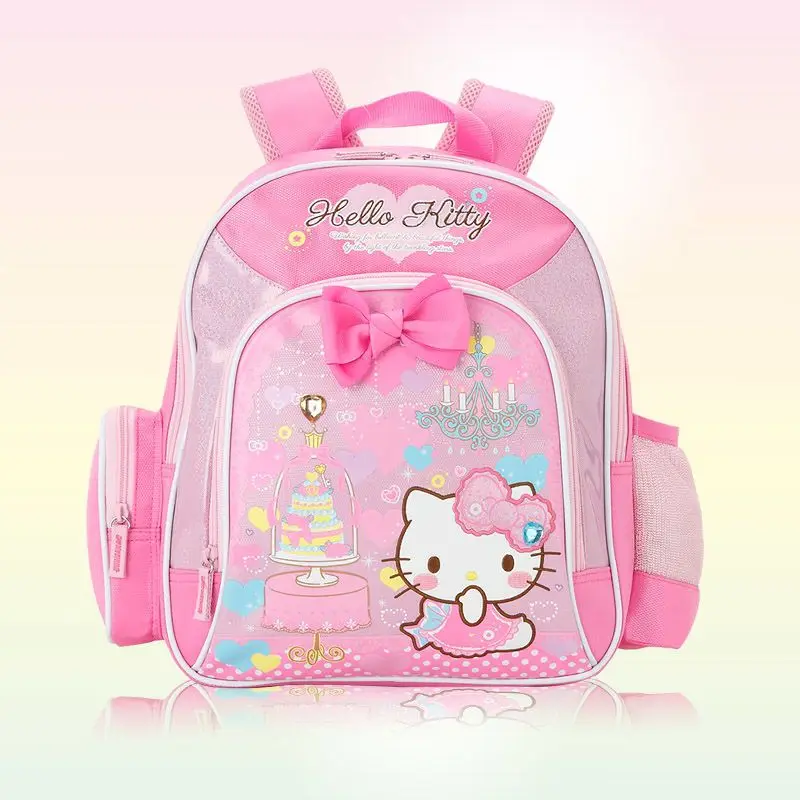 Hellokitty Primary School Student Grade 1-3 Schoolbag Girl's Backpack Kindergarten Large Capacity Cartoon Sanrio Waterproof