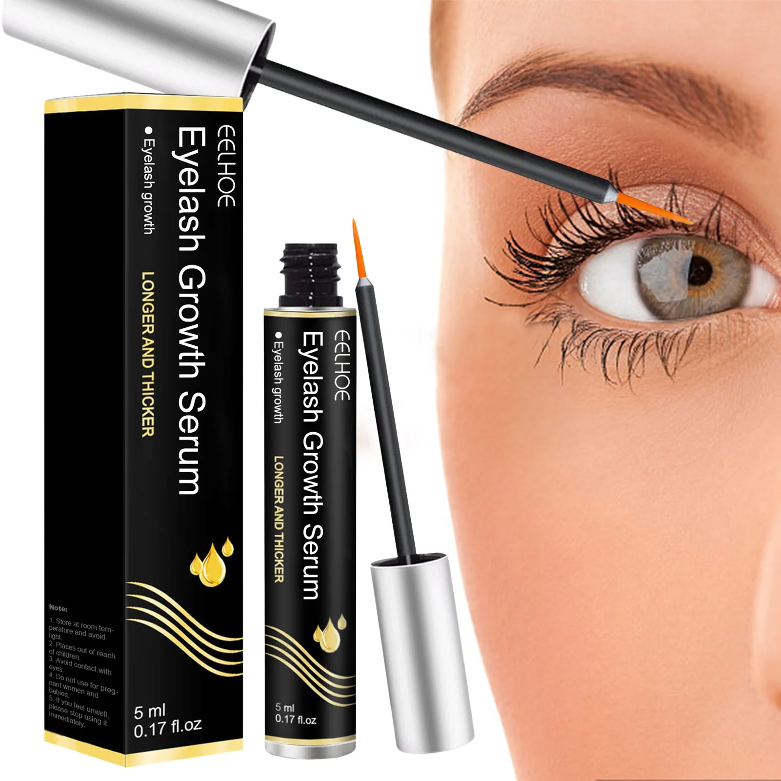 Сыворотка для ресниц потенциальная способствует увеличению естественного роста