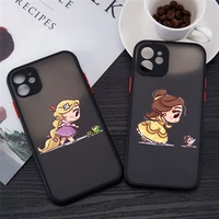 cute funny mini princess soft phone case for iphone 13 pro max 11 pro max xr x xs max 7 8 6s 6 plus 12 mini matte cover fundas