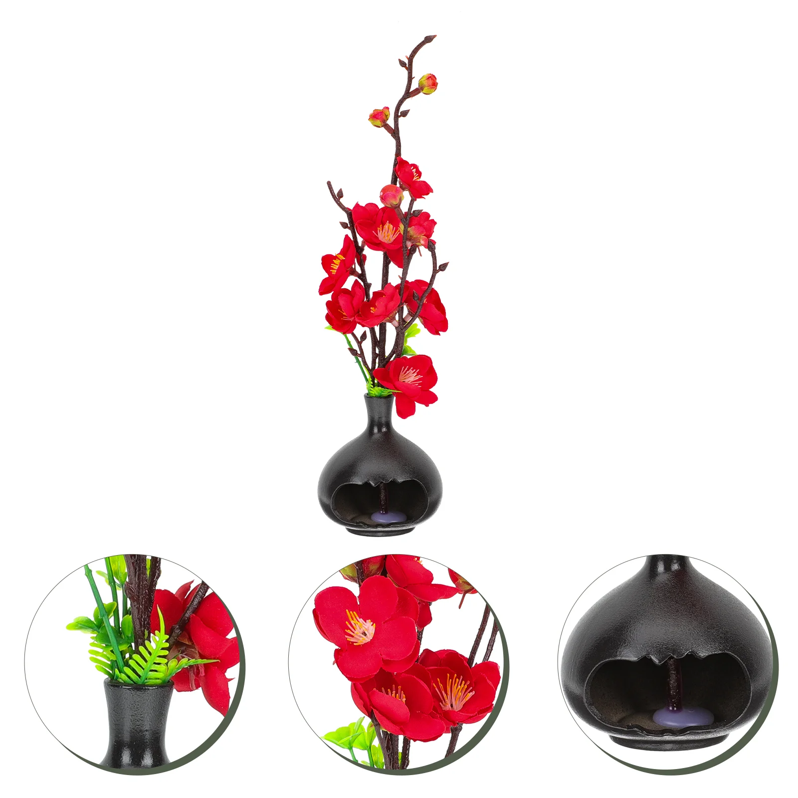 

Plate Faux Artificial Decor Flowersushi Bonsai Pottedornament Perennials Live Servingfake Sashimi Flowers Aquarium Dish