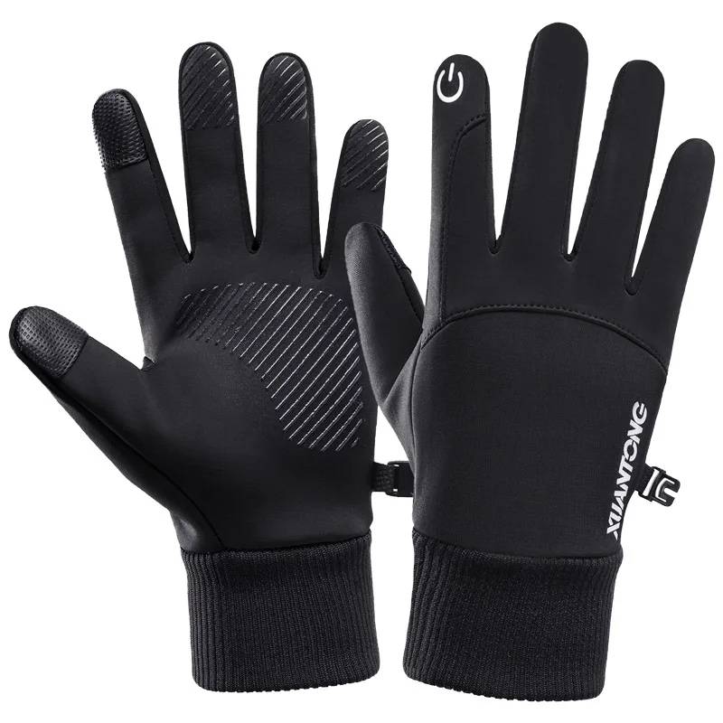 

Touch Screen Men's Warm Gloves Winter Waterproof Outdoor Skiing Gloves for Women Unisex Anti-slip Thick Fleece Riding Mittens