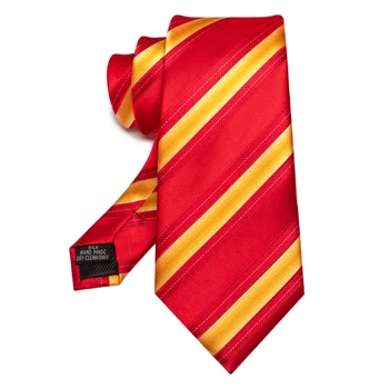 EASTEPIC Men's Gifts of Striped Ties Red Neckties for Gentlemen in Fine Apparel Fashionable Accessories for Social Occasions 3