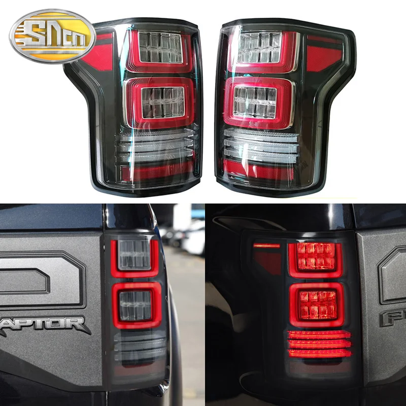 

Car LED Tail Light Taillight For Ford F-150 F150 svt raptor 2015 - 2020 Rear Driving Lamp + Brake Light + Reverse + Turn Signal