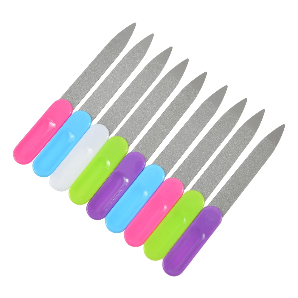 

5PCS Metal Double-sided Nail File Nail Beauty Pedicure Nail Rubbing Knife Sharpening Tool