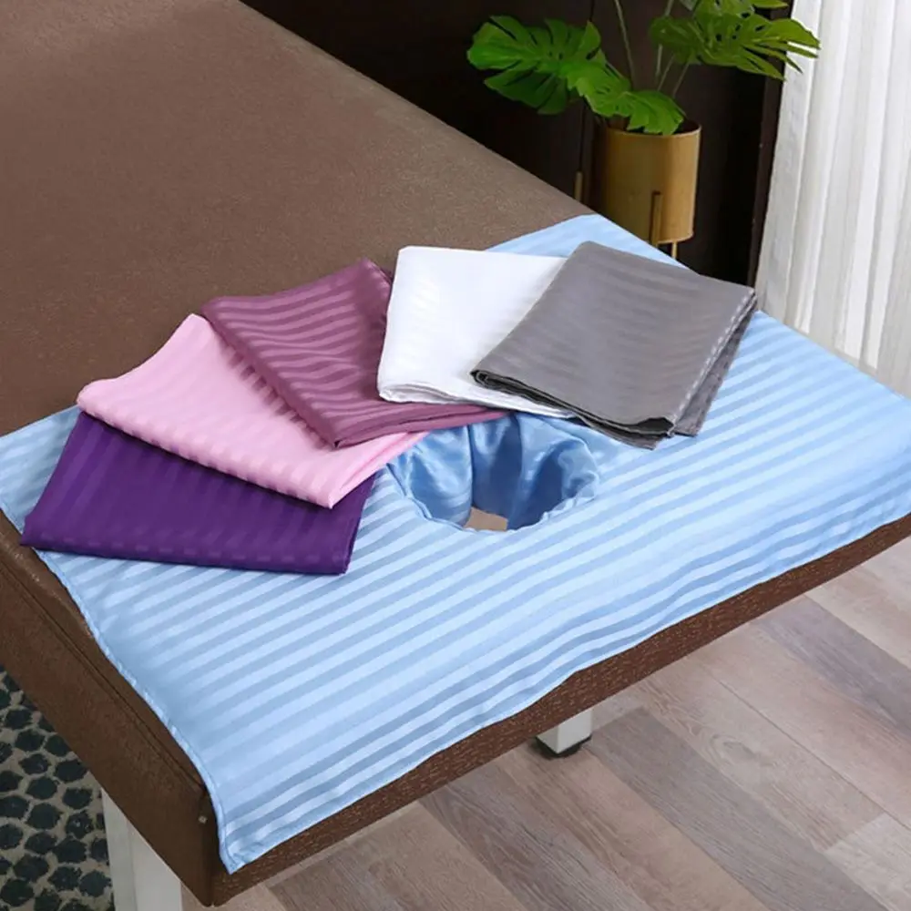 

70 x 50cm Bed Table Cover Sheets with Hole for Salon SPA Soft Cotton Beauty Massage SPA Treatment Bed Table Cover Sheet