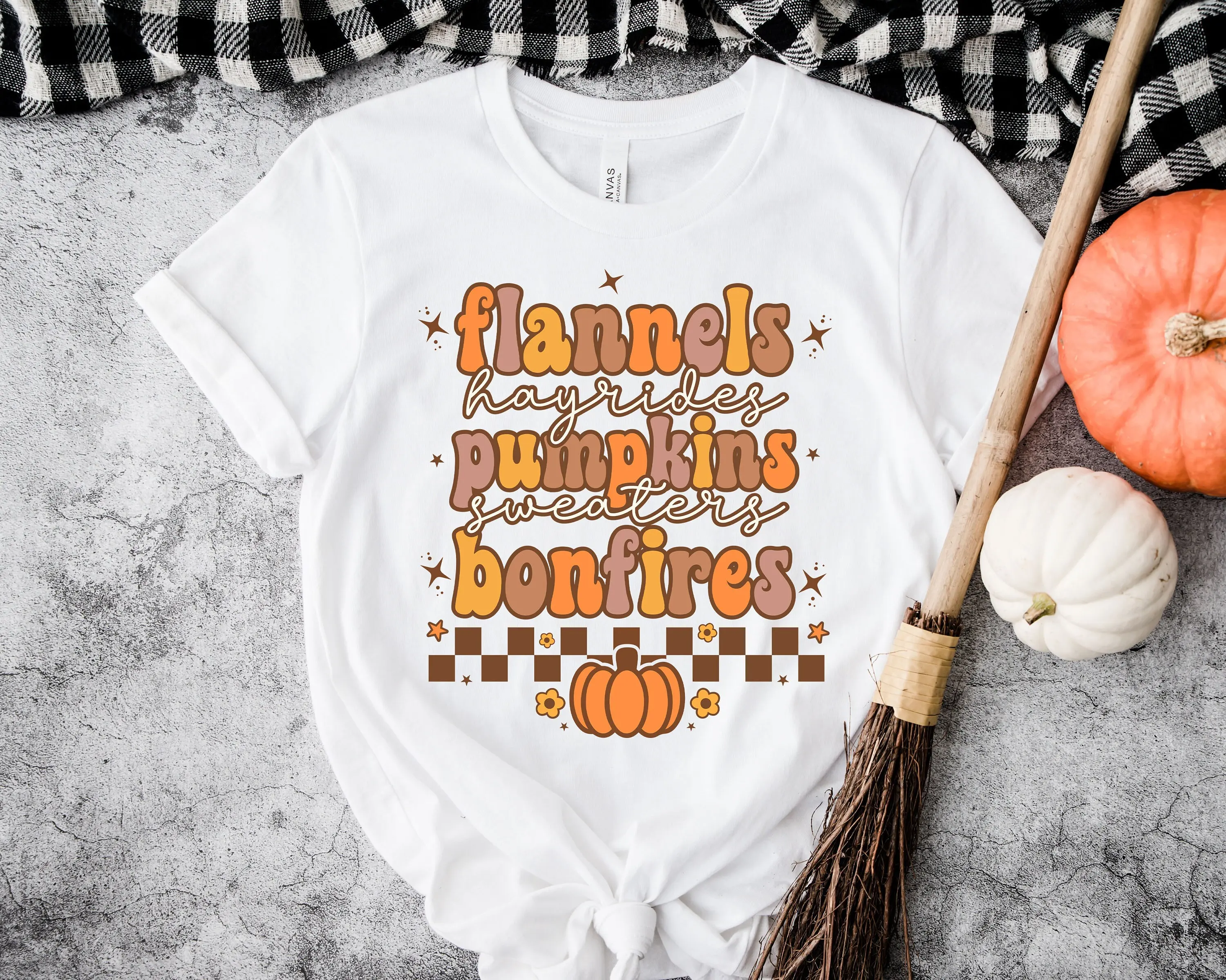 Футболка Flannels Pumpkins Bonfires на День Благодарения пот Gobble осень Турция
