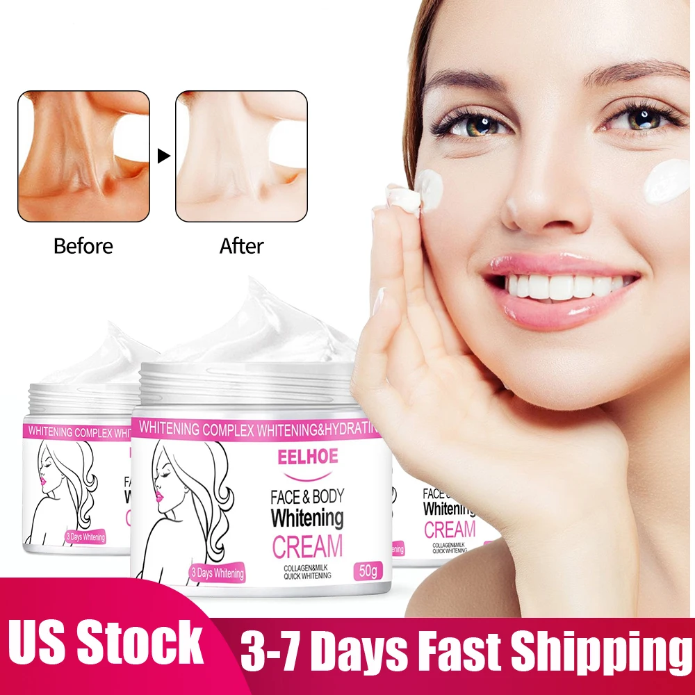 

50g Collagen Whitening Cream Brightening Skin Hydrating Nourishing Rejuvenating Armpit Legs Knees Whitening Body Lotion